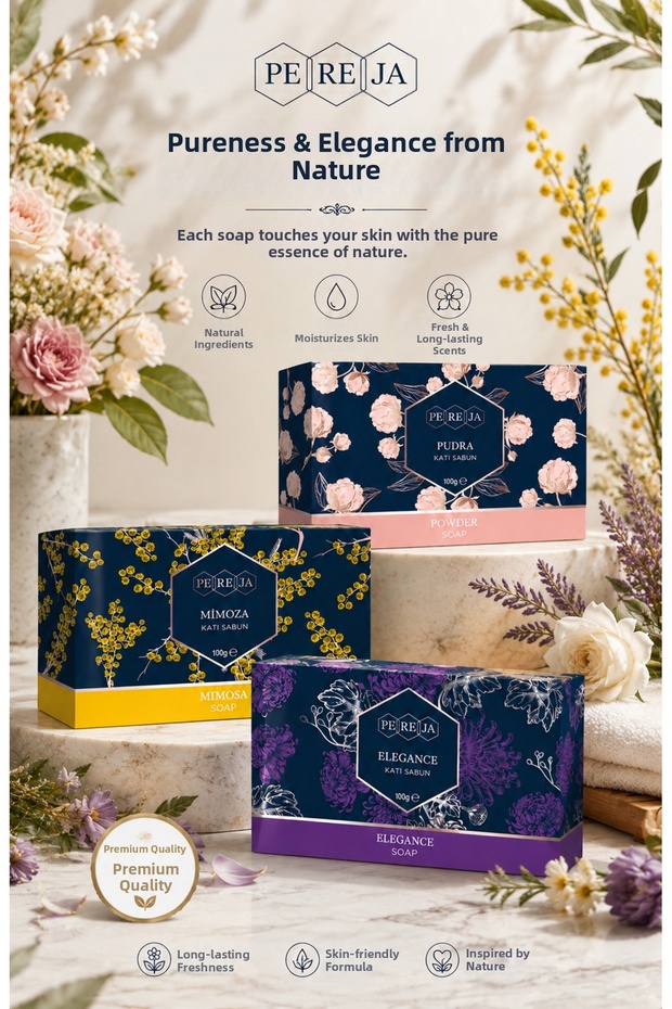 Hand and Body Solid Soap 3X100 Gr