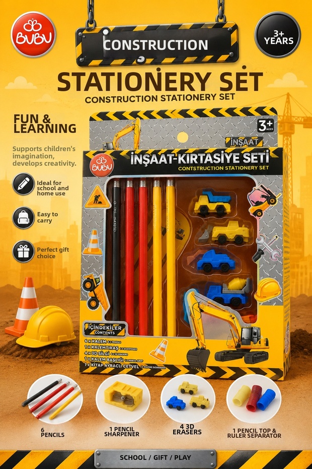 Construction Pencil Set