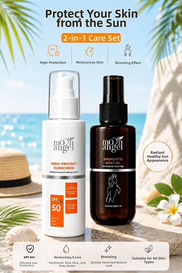 Sun Protection Set High Protection Sunscreen - Bronzing Oil