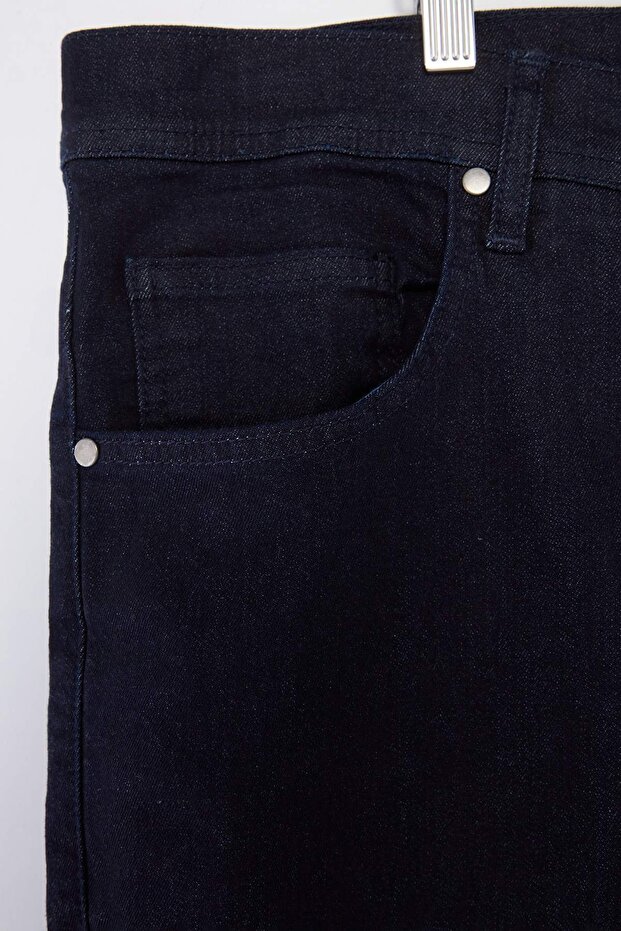 Büyük Beden Lacivert Regular Fit Esnek Kumaş Kot Pantolon Jeans TMNSS26CJ00001 - 5