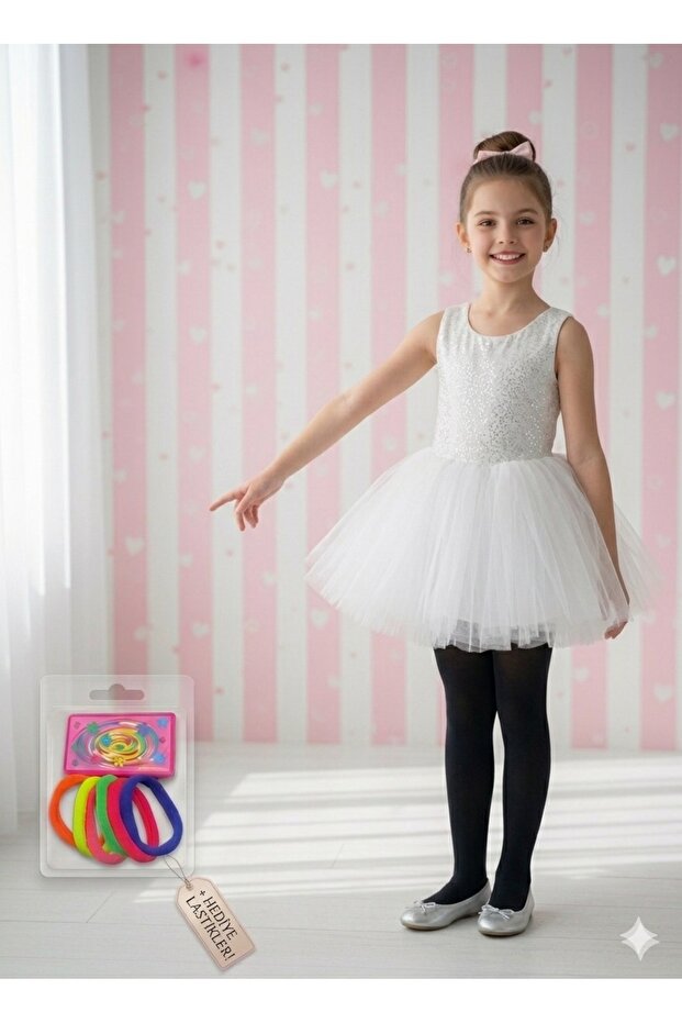 Micro 50 Opaque Girls' Tulle Pantyhose