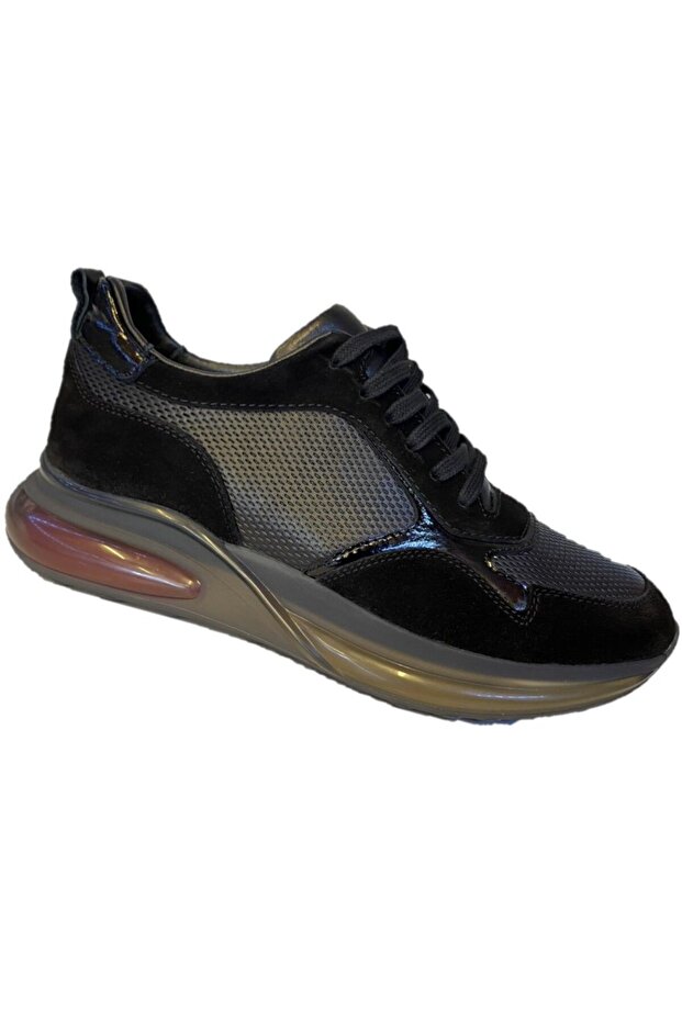 Men's Black Genuine Leather Lace-Up Casual Shoes Light Sole Orthopedic 316