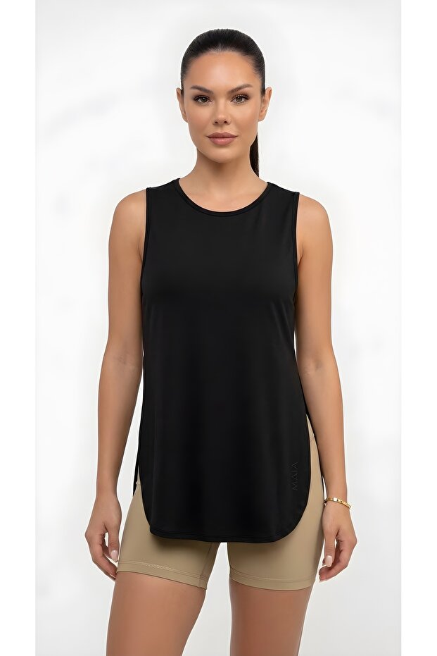Women's Slit Detailed Sports Tank Top