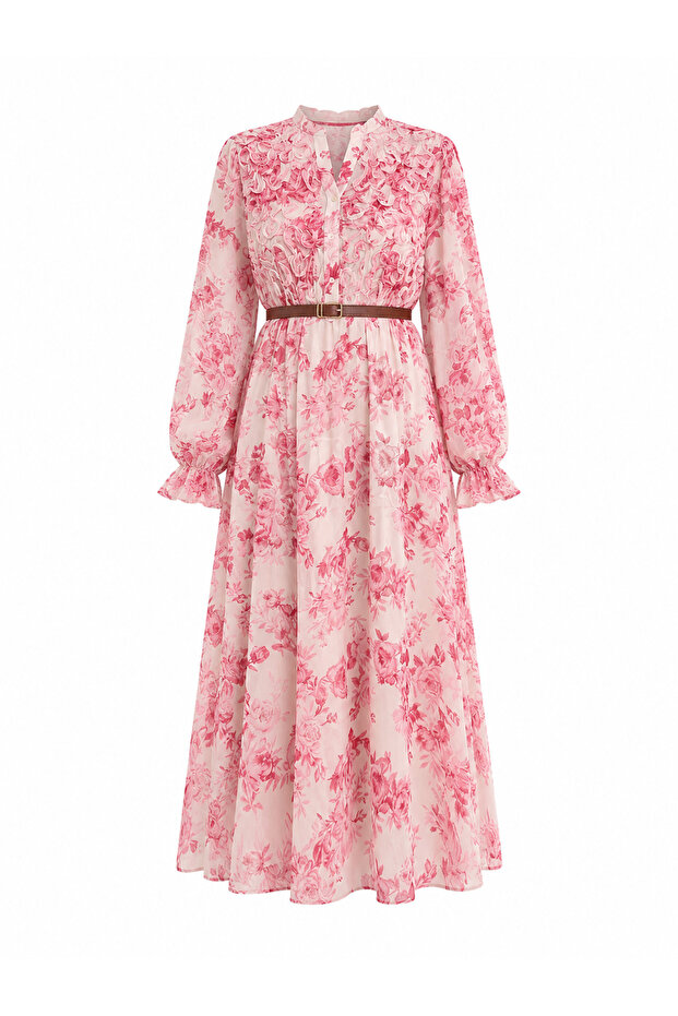 Rochie din șifon florală - 1