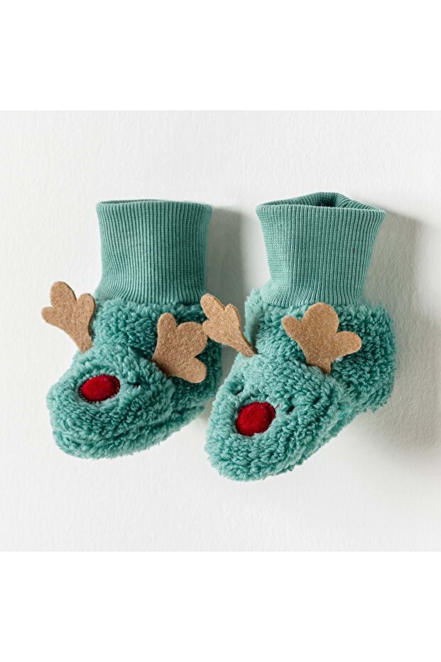 Baby Booties Standard 0-12 Months Green