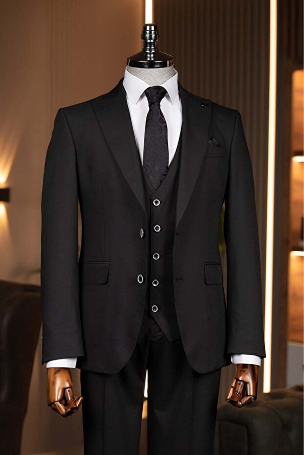 Exclusive vest suit black