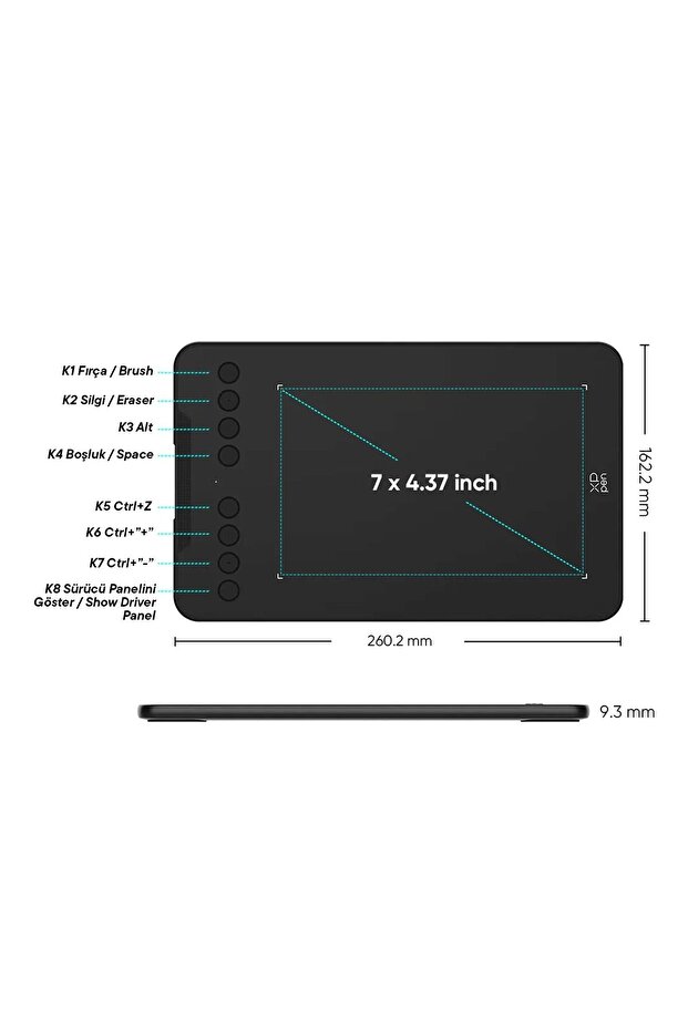 Deco Mini7 V2 Grafik Tablet 16K Android Windows - 3