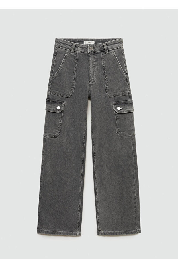 Cepli kargo jean pantolon - 3