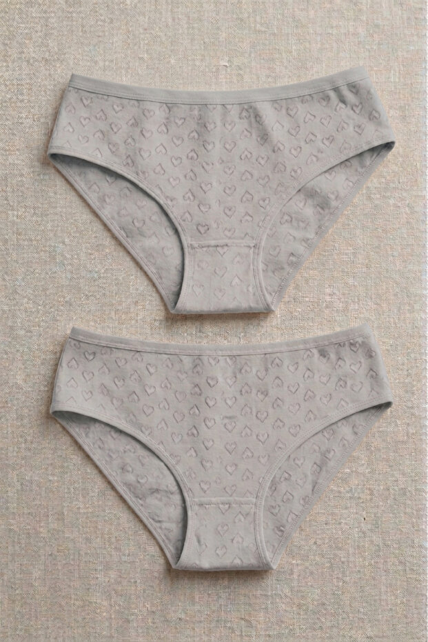 Luxury Jacquard 100% Cotton 2-Piece Women's Bato Panties jak1