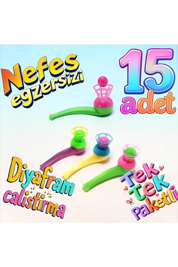 Saxophone Ball Blowing Game Papit 15 Pieces Educational Toy