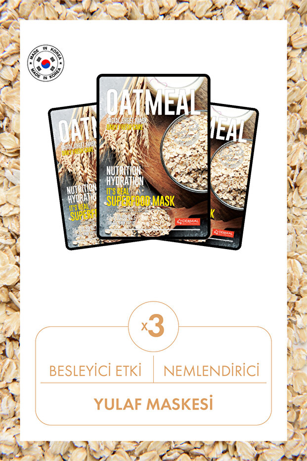 Nourishing and Moisturizing Oat Mask 25Gr Set of 3
