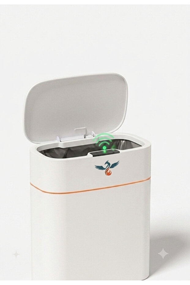 NSB-6850W 16L Automatic Smart Trash Bin — Modern Design, Effortless Disposal, Spaceless Body, Easy Everyday Use, White