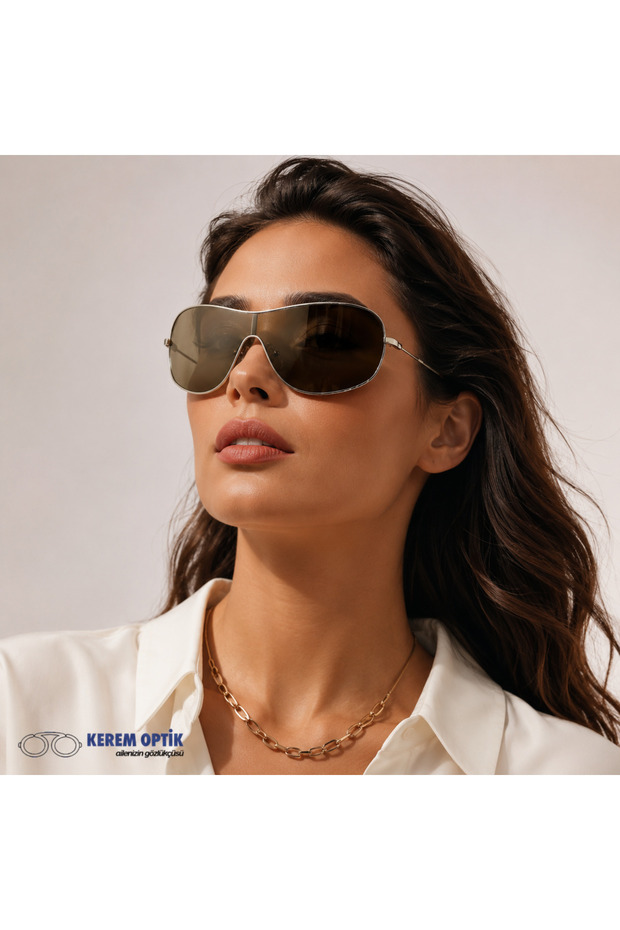 UNISEX GOLD METAL POLARIZED SUNGLASSES CS110 C1