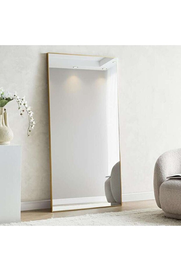 Mojo Bevelled Leaner Mirror 92x182cm - Gold