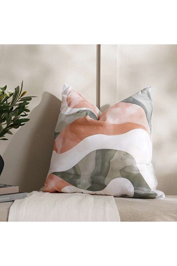 Aven Printed Filled Cushion 50x50cm-beige