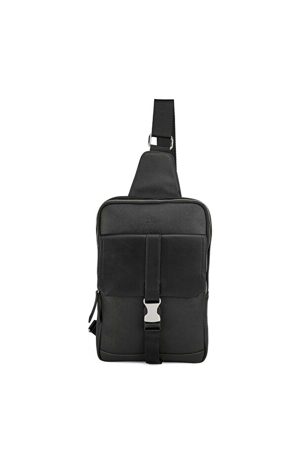 Catina Black Men's Messenger Bag