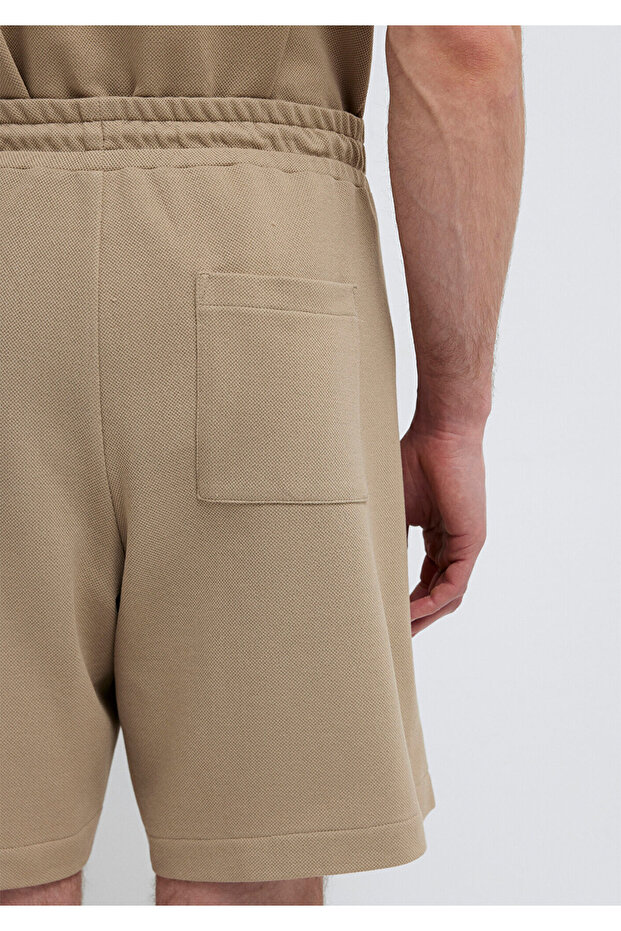 Pantaloni scurți basic bej 0410335-80697 - 7