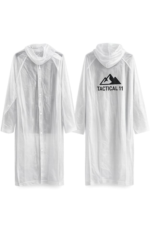 Raincoat with Liquid-Proof Snap Fasteners