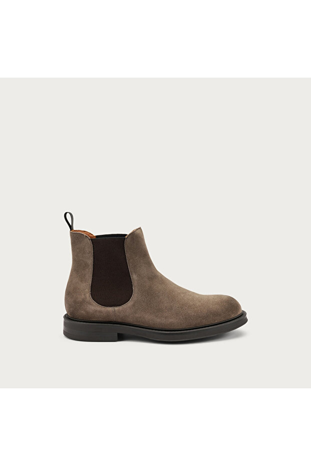 حذاء رجالي 73A3 WAXY Ankle Boot Visone (بيج داكن)