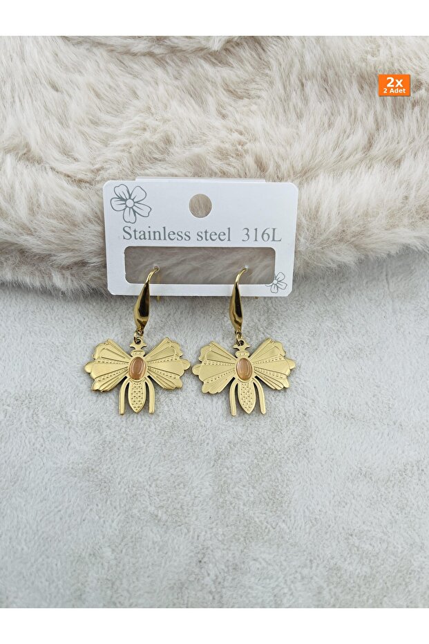 Steel Earrings 82 Stylish Gift Complementing Elegant Office Style