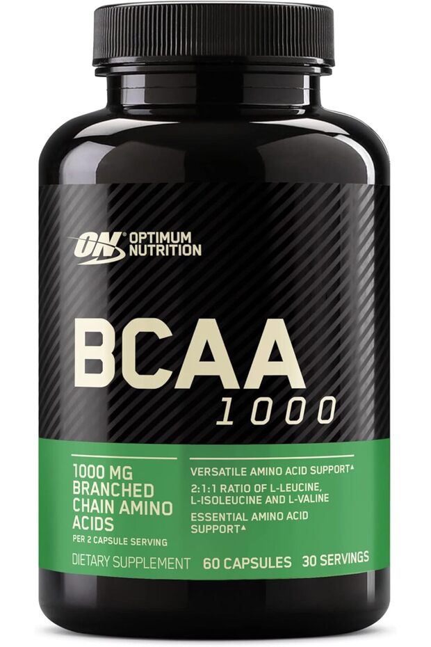 Instantized BCAA Capsules, Branched Chain Essential Amino Acids, 1000mg, 60 Count