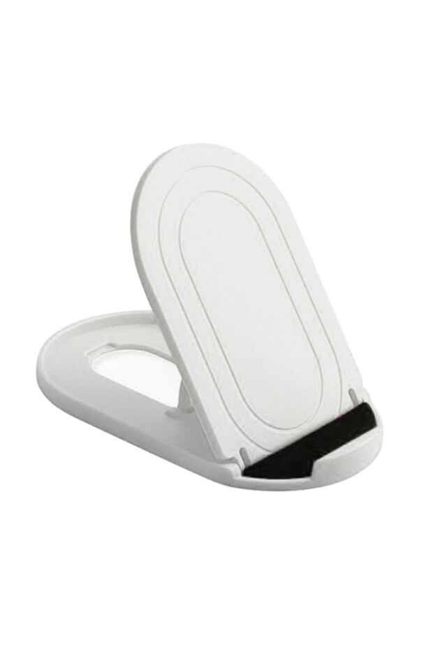 white Portable Mini Mobile Phone Holder Foldable Desk Stand Holder 4 Degrees Adjustable Universal