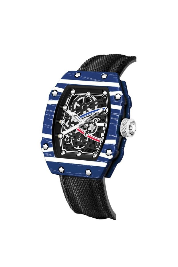 W011K New Trendy Ultra-Thin Wine Barrel Shaped Nylon Belt Quartz Watch Fashionable And Stylish Timep