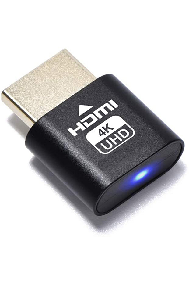 محول عرض افتراضي VGA أسود 10 قطع، متوافق مع HDMI، قابس وهمي DDC EDID، شاشة شبحية بدون رأس E