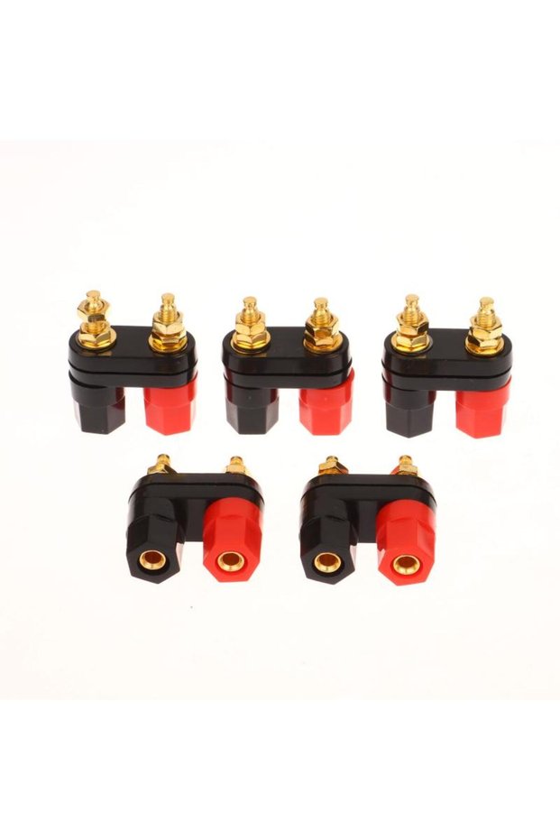 5Pcs (ZYDD01) 1/5Pcs Banana Plugs Couple Terminals Red Black Connector Amplifier Terminal Binding Po