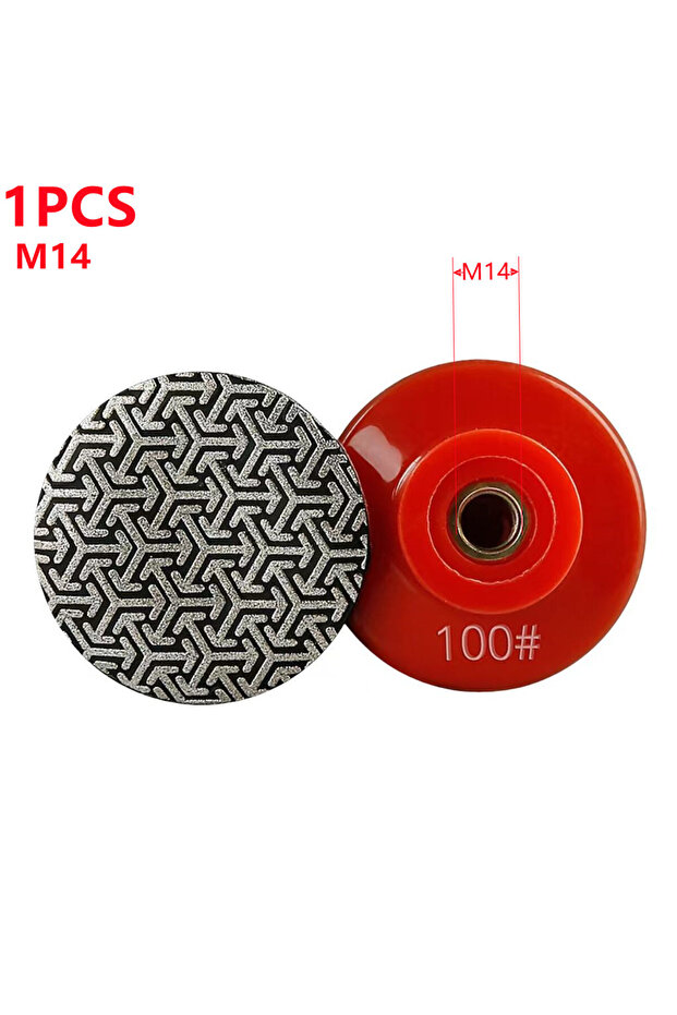 100 Grit 2 Inch 50mm M14 Thread Electroplated Diamond Polishing Pads Fast Removal Tile Glass Concret