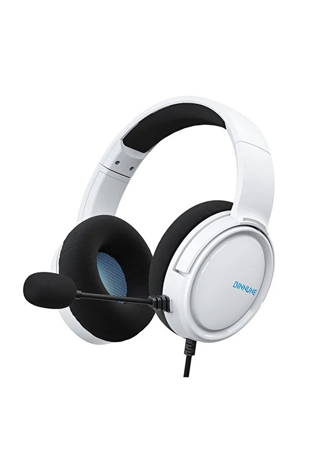 White BINNUNE BG02 Headsets Gamer for PS4 PS5 Xbox Series X|S Xbox One PC Switch Wired Gaming Headph