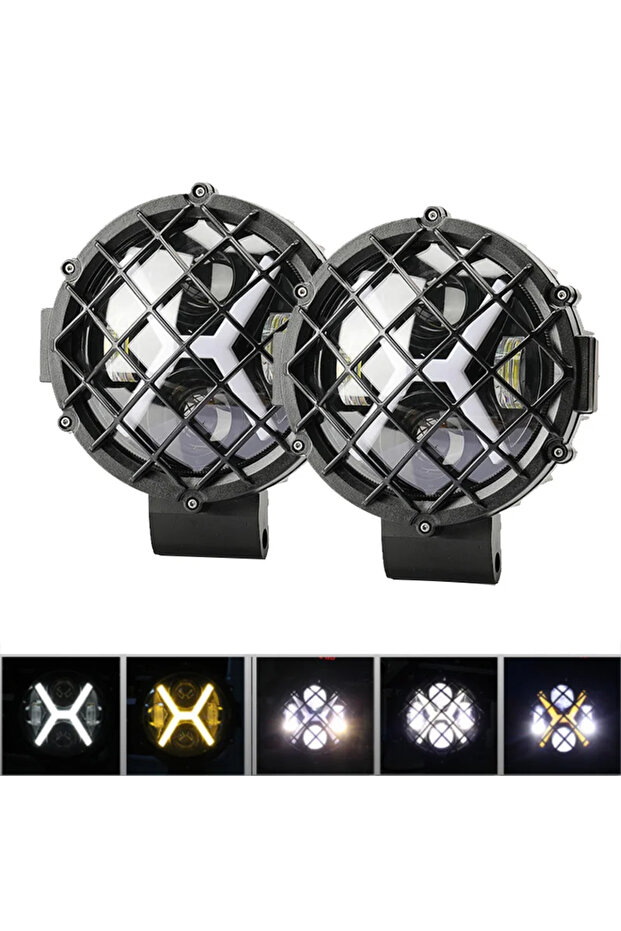 قطعتان من مصابيح العمل، نصف قطعة، مصباح LED للسيارة بطول 7 بوصات، مناسب لسيارات الجيب والطرق الوعرة والقوارب والجرارات