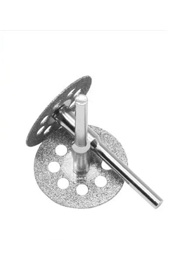 WHITE 22mm Diamond Cutting Disc 3mm Grinding Wheel Mandrel for Metal Cutting Rotary Tool Electric Gr