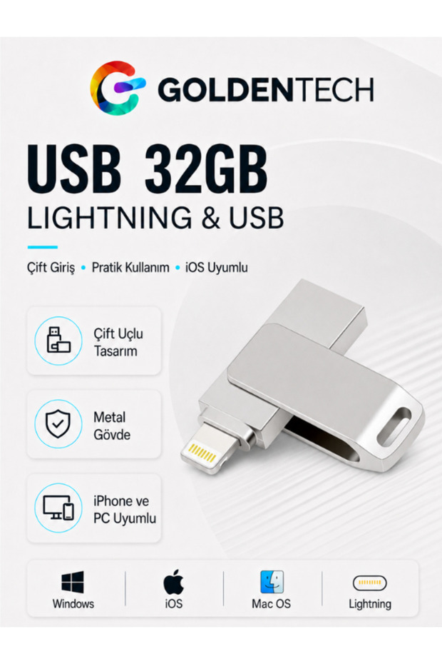 32 Gb Otg Flash Memory iPhone - Pc Compatible Otg Flash USB Data Memory