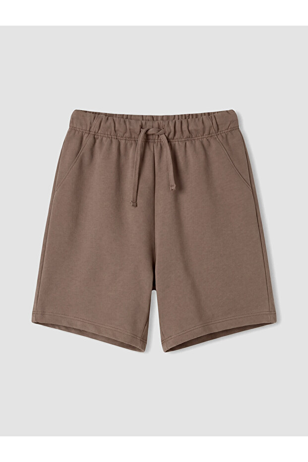 Two Mt Shop Quality Lcw Kids Brown 2 Thread Plain Standard & Regular Boys' Shorts