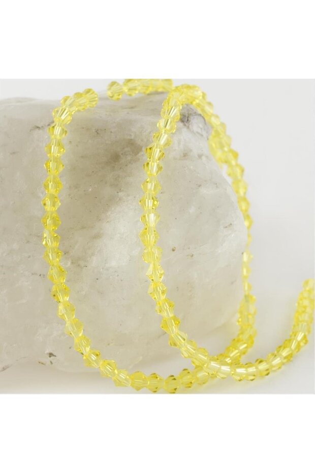 Glblseme 4X4 mm Harpa Cut (42435) Crystal Stone-Yellow-1