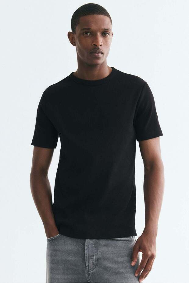 Slim Fit Ribbed T-shirt