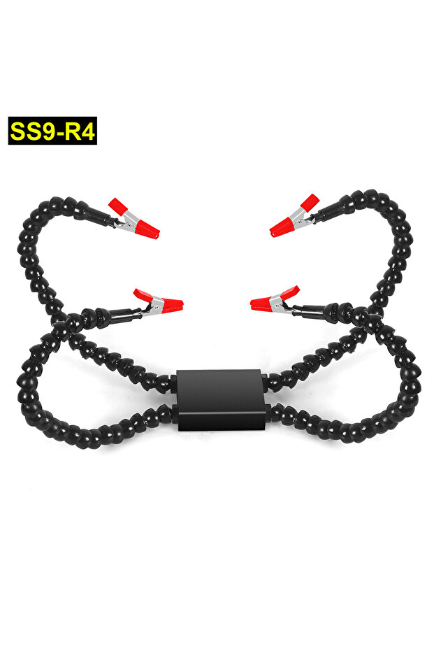 محطة لحام SS9-R4 Toolour Helping Hands ذات أذرع مرنة وأداة لحام يدوية ثالثة