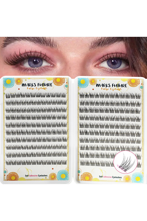 MIX Self-Adhesive Mermaid False Eyelashes: 240-Piece Pack of Self-Adhesive Mermaid False Eyelashes,