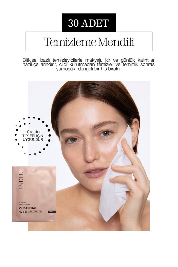 Cleansing Wipe Refill Kutu - Intensive Makeup Removal Wipes 30 Day Set