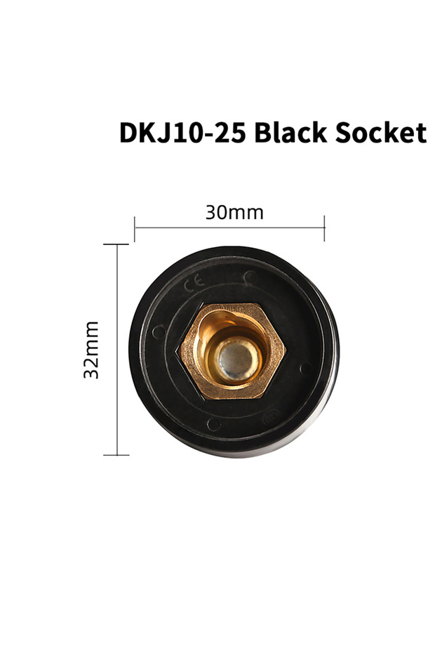 A2 Quick Fitting Male Female Cable DKJ10-25 European Welding Machine Cable Welding Cable Connector