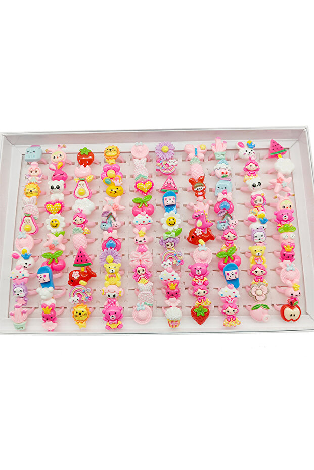 open adjust design 100pcs mix style 4 100pcs/Lot Factory Wholesale Open Adjust Child Finger Rings fo