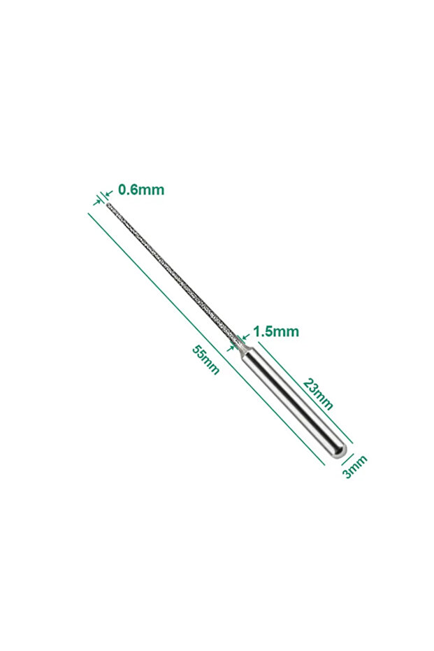 style B 3mm Diamond Grinding Bit Rotary Tool Accessories for Glass Stone Jewelry Carving Engraving P