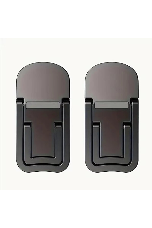 black 2PCS Mini Foldable Laptop Stand Portable Computer Keyboard Riser with 2 Adjustable Angles Self
