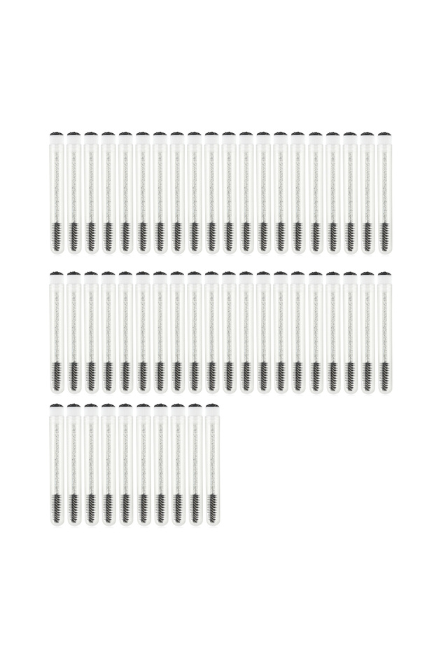 50 pcs black 50pcs Reusable Eyelashes Brush Tube for Eyelash Extension Disposable Mascara Wands Eyeb