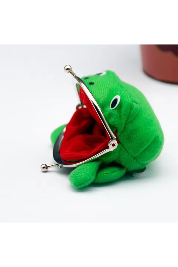 Bandai green Anime Naruto Frog Wallet Coin Purse Key Chain Cute Novelty Adorable Cartoon Cosplay Fig