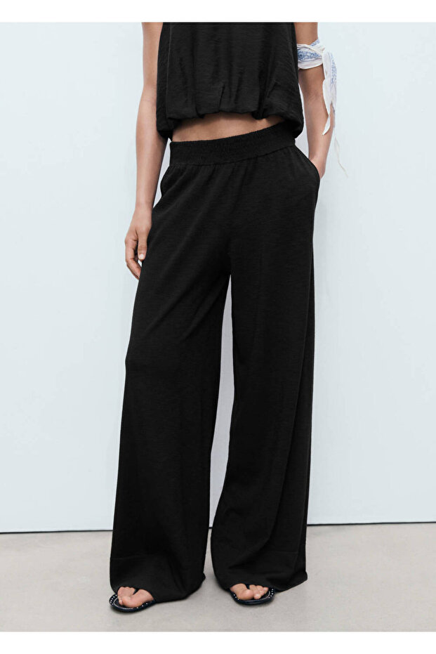 Slim Knitted Straight Cut Trousers