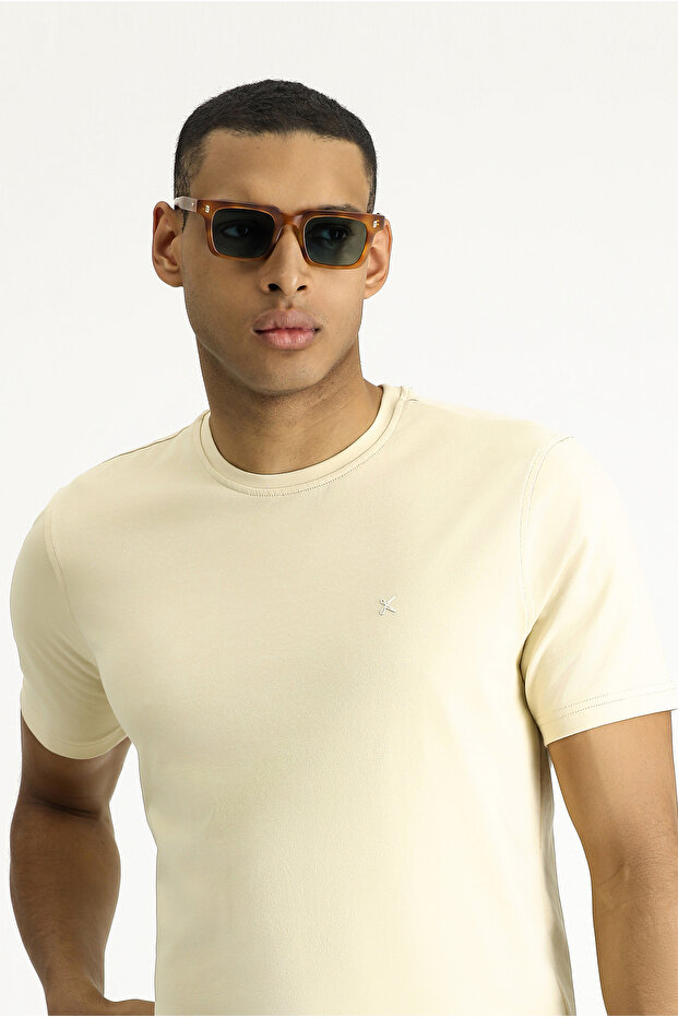 Crew Neck Slim Fit Slim Fit Single Jersey Cotton T-Shirt