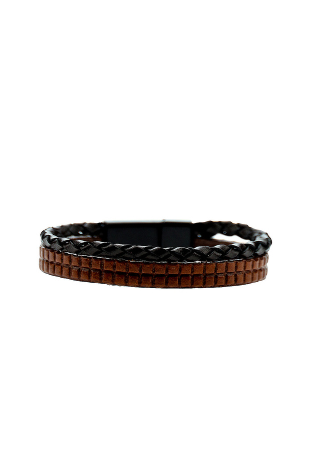 Set of 2 Leather Bracelets