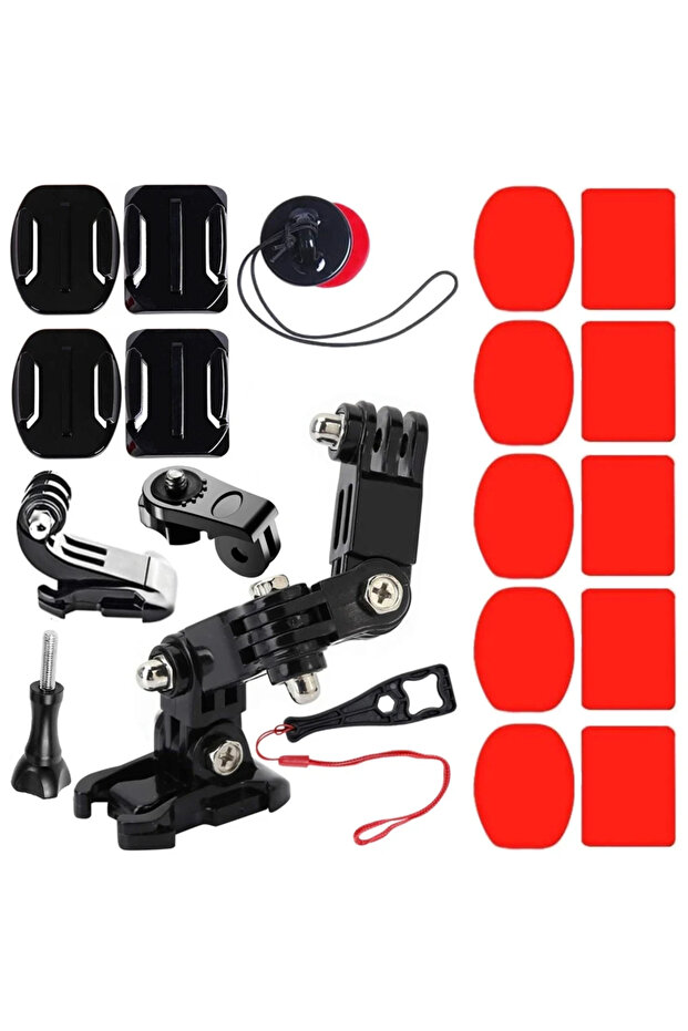 20 in 1 Motorcycle Helmet Mount Holder Accessories Kit for GoPro Hero 13 12 11 10 9 8 Insta360 AKASO